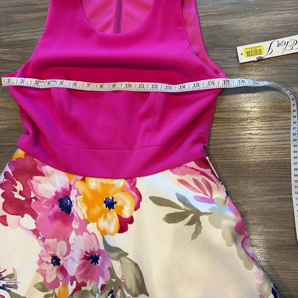 NWT Eliza J Poppy Floral Maxi Print Block Ball Gown Dress Sz 8 Formal Event - Picture 7 of 16